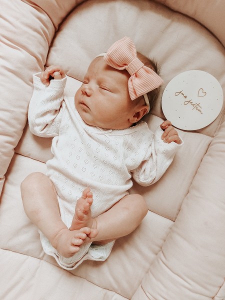 Opaska Small Bow Cukierkowy róż.jpg