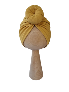 TURBAN DONUT Musztardowy