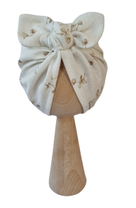 TURBAN MUŚLINOWY MOTYLEK Różyczki boho