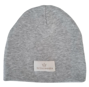 CZAPKA PRĄŻEK Szary melanż