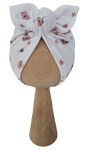 TURBAN MOTYLEK Fiołki na Bieli