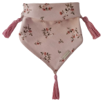 CHUSTA Różyczki na bawełnie Róż Z CHWOSTAMI Róż