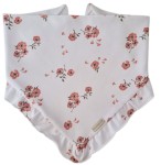 CHUSTA Z FALBANKĄ Czerwone kwiatki