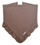 CHUSTA Z FALBANKĄ Mokka