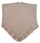 CHUSTA Z FALBANKĄ Beż