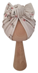 TURBAN SUPEŁEK Różyczki na bawełnie Beż