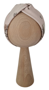 OPASKA PRZEKŁADANA Sepia Flowers Mokka