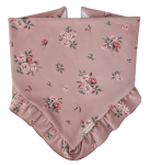 CHUSTA Z FALBANKĄ Sepia Flowers Pustynny Róż