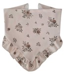 CHUSTA Z FALBANKĄ Sepia Flowers Beż