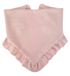 ELEGANCKA CHUSTA SWETERKOWA Z FALBANKĄ Jasny Róż