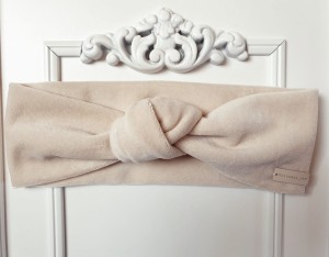 Opaska Supełek - Jasny Beż