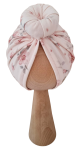 TURBAN POJEDYNCZY DONUT Magnolie na Różu