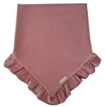 CHUSTA Z FALBANKĄ Pudrowy Róż