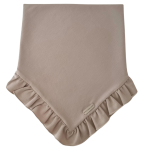 CHUSTA Z FALBANKĄ Jasny Beż