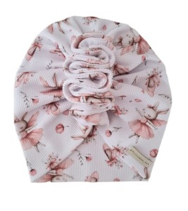 TURBAN PODWÓJNY PRĄŻEK Z OZDOBNĄ FALBANKĄ Baletnice