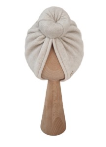 TURBAN DONUT SWETEREK Jasny Beż