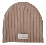 CZAPKA sweterek prążek Ciemny Beż