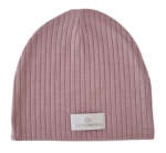 CZAPKA sweterek prążek Pudrowy Róż