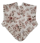 CHUSTA Z FALBANKĄ PRĄŻEK Vintage Flowers Biel