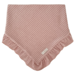 VELVET PRĄŻEK CHUSTA Z FALBANKĄ Róż 