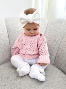 OPASKA KOKARDA Śmietankowa Biel