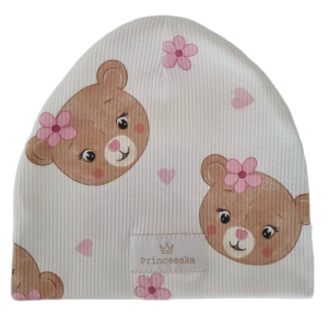 CZAPKA PRĄŻEK Misie na Bieli