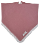 CHUSTA Z KORONKĄ Pudrowy Róż