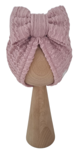 TURBAN KOKARDA SWETEREK WARKOCZ Pudrowy Róż