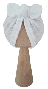 TURBAN MOTYLEK SWETEREK WARKOCZ Ecru 