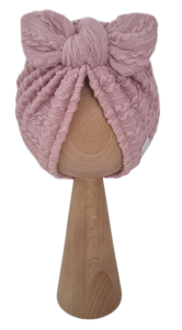 TURBAN MOTYLEK SWETEREK WARKOCZ Pudrowy Róż