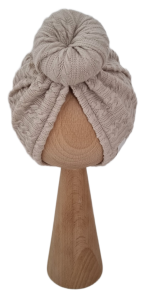 TURBAN DONUT SWETEREK WARKOCZ Beż