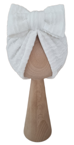 TURBAN PODWÓJNY KOKARDA SWETEREK WARKOCZ Ecru