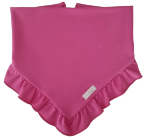 CHUSTA Z FALBANKĄ Fuksja