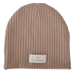 CZAPKA sweterek prążek Ciemny Beż 
