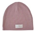 CZAPKA sweterek prążek Pudrowy Róż 
