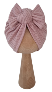 TURBAN SUPEŁEK sweterek prążek Pudrowy Róż 