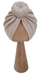 TURBAN DONUT sweterek prążek Jasny Beż 