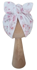 TURBAN MUŚLINOWY MOTYLEK Romantic Flowers