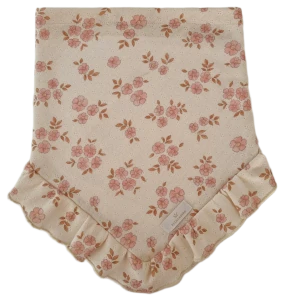 POJEDYNCZA CHUSTA Z FALBANKĄ AŻURKOWA Retro Daisy