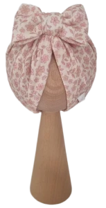 TURBAN MUŚLINOWY KOKARDA Pastelowa Łączka