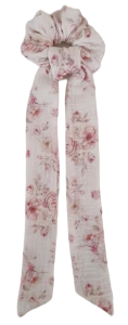 GUMKA SCRUNCHIE MUŚLINOWA Romantic Flowers