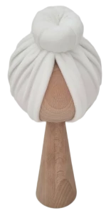 WELUROWY TURBAN DONUT Ecru