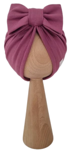 TURBAN KOKARDA Jagodowy