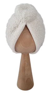 ZIMOWY TURBAN DONUT BOUCLE Ecru 