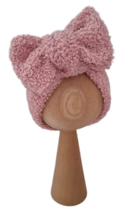OPASKA KOKARDA Boucle Pudrowy Róż 