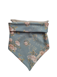 CHUSTA Vintage Roses Niebieski