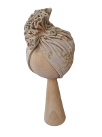 Turban podwójny Vintage Roses Beż (2).png