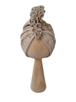 Turban podwójny Vintage Roses Beż (1).png