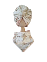 Komplet turban podwójny Donut i chusta Vintage Roses Biel (1) (Copy).png