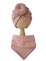 Komplet turban pojedynczy Donut i chusta Pudrowy Róż (1) (Copy).png